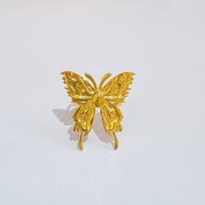 Stainless Steel Gold-plating Ring - KR114535-SXSJ