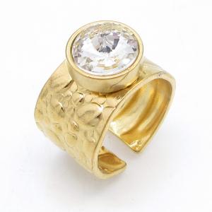 Stainless Steel Gold-plating Ring - KR114598-HM