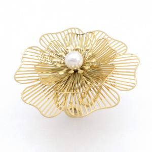 Stainless Steel Gold-plating Ring - KR114617-HM