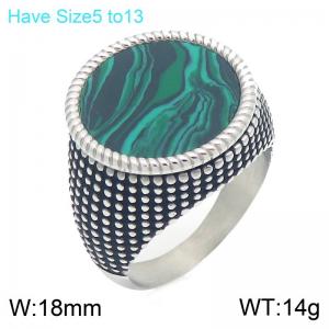 Stainless Steel Stone&Crystal Ring - KR114692-GC