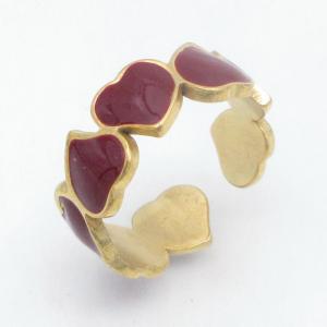 Stainless Steel Gold-plating Ring - KR115549-SP