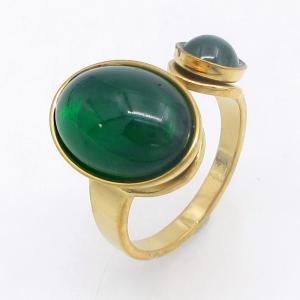 Stainless Steel Gold-plating Ring - KR115554-SP