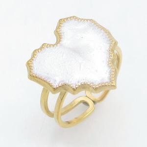 Stainless Steel Gold-plating Ring - KR115555-SP