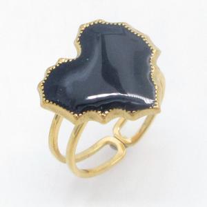 Stainless Steel Gold-plating Ring - KR115556-SP