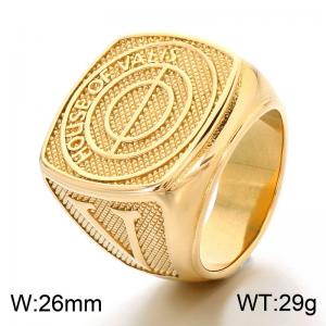 Stainless Steel Gold-plating Ring - KR115686-LK