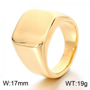 Stainless Steel Gold-plating Ring - KR115689-LK