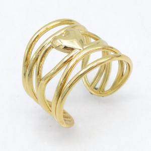 Stainless Steel Gold-plating Ring - KR115699-LM