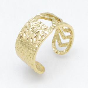 Stainless Steel Gold-plating Ring - KR115701-LM