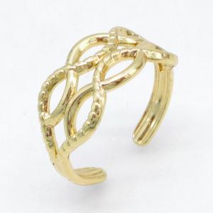Stainless Steel Gold-plating Ring - KR115702-LM