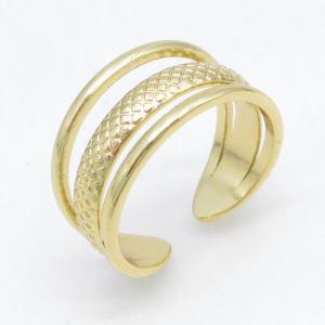 Stainless Steel Gold-plating Ring - KR115704-LM