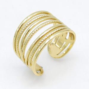 Stainless Steel Gold-plating Ring - KR115706-LM