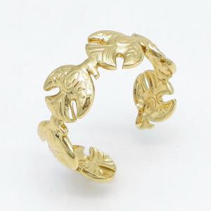 Stainless Steel Gold-plating Ring - KR115713-LM