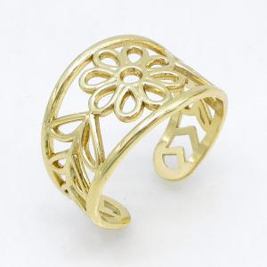 Stainless Steel Gold-plating Ring - KR115714-LM