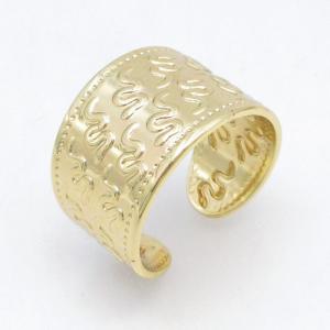 Stainless Steel Gold-plating Ring - KR115717-LM