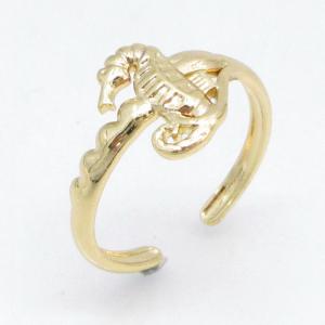 Stainless Steel Gold-plating Ring - KR115718-LM