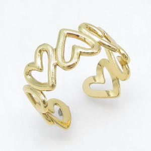 Stainless Steel Gold-plating Ring - KR115720-LM