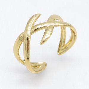 Stainless Steel Gold-plating Ring - KR115725-LM