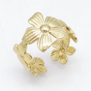 Stainless Steel Gold-plating Ring - KR115731-LM