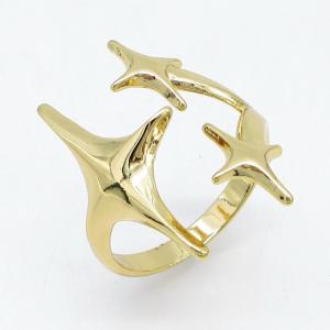 Stainless Steel Gold-plating Ring - KR115733-LM