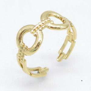 Stainless Steel Gold-plating Ring - KR115737-LM