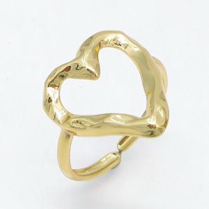 Stainless Steel Gold-plating Ring - KR115739-LM