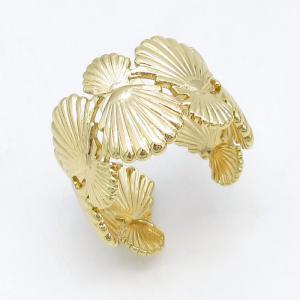Stainless Steel Gold-plating Ring - KR115742-LM