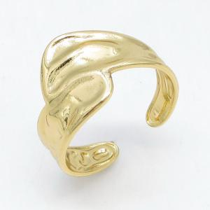 Stainless Steel Gold-plating Ring - KR115743-LM