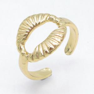 Stainless Steel Gold-plating Ring - KR115748-LM