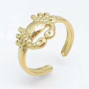 Stainless Steel Gold-plating Ring - KR115749-LM