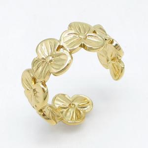 Stainless Steel Gold-plating Ring - KR115756-LM