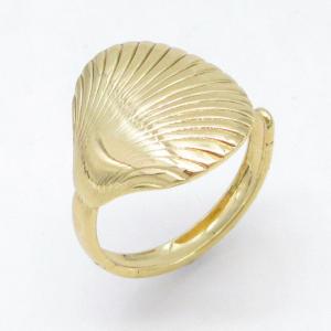 Stainless Steel Gold-plating Ring - KR115757-LM