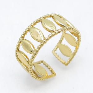 Stainless Steel Gold-plating Ring - KR115759-LM