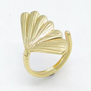 Stainless Steel Gold-plating Ring - KR115761-LM
