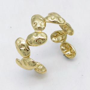 Stainless Steel Gold-plating Ring - KR115776-LM