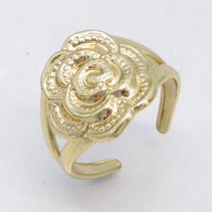 Stainless Steel Gold-plating Ring - KR115778-LM