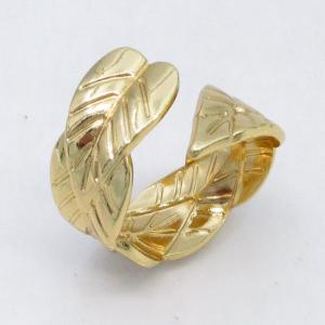 Stainless Steel Gold-plating Ring - KR115783-LM