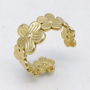 Stainless Steel Gold-plating Ring - KR115784-LM