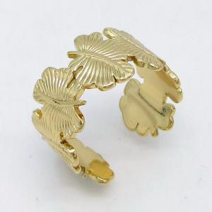 Stainless Steel Gold-plating Ring - KR115791-LM