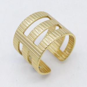 Stainless Steel Gold-plating Ring - KR115793-LM
