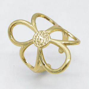 Stainless Steel Gold-plating Ring - KR115805-LM