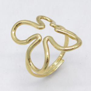 Stainless Steel Gold-plating Ring - KR115807-LM