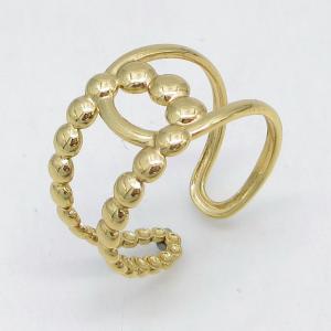 Stainless Steel Gold-plating Ring - KR115810-LM