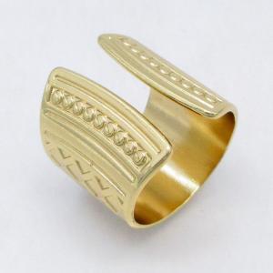 Stainless Steel Gold-plating Ring - KR115811-LM