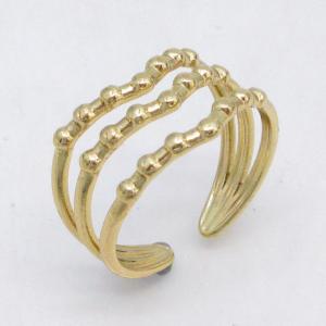 Stainless Steel Gold-plating Ring - KR115813-LM