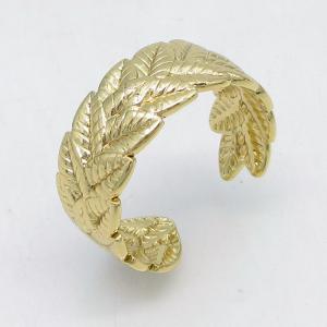 Stainless Steel Gold-plating Ring - KR115818-LM