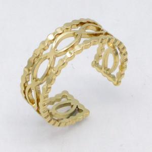Stainless Steel Gold-plating Ring - KR115836-LM