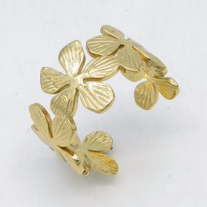 Stainless Steel Gold-plating Ring - KR115842-LM
