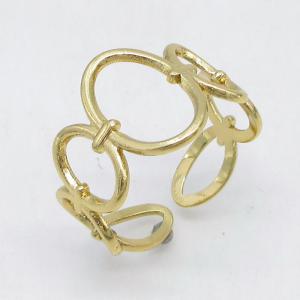Stainless Steel Gold-plating Ring - KR115846-LM