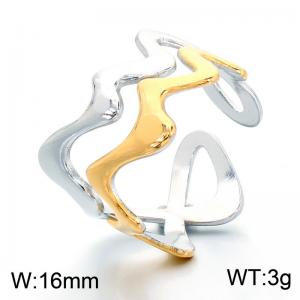 Stainless Steel Gold-plating Ring - KR115898-SP