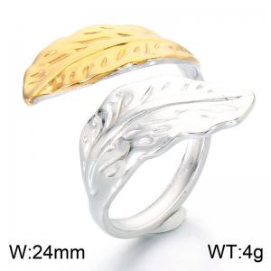 Stainless Steel Gold-plating Ring - KR115899-SP